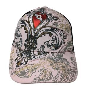 Blazin Roxx Snapback Trucker Hat Multi One Size Mesh Back Roses Rhinestone